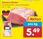 Schweine-Rücken bei Netto Marken-Discount im Ottendorf-Okrilla Prospekt für 5,49 €