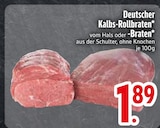 Deutscher Kalbs-Rollbraten vom Hals im aktuellen EDEKA Prospekt für 1,89 €