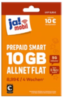 Prepaid Smart 10 GB oder Prepaid Smart Plus 20 GB Starter- Paket Angebote von ja! mobil bei REWE Bornheim für 4,98 €