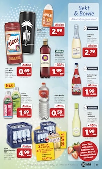 Mineralwasser im aktuellen combi Prospekt (Bremen) Mineralwasser im combi Prospekt "Markt - Angebote" mit 38 Seiten (Bremen)