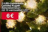 LED-Lichterkette Lametta-Kugeln bei Woolworth im Andernach Prospekt für 6,00 €