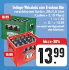 Weissbräu oder Brauhaus Bier Angebote von Erdinger bei EDEKA Coburg für 13,99 €