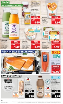 Lachs im Kaufland Prospekt "Aktuelle Angebote" mit 56 Seiten (Remscheid)