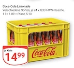 Limonade im Angebot bei GLOBUS in Jena Limonade Angebote von Coca-Cola bei GLOBUS Jena für 14,99 €