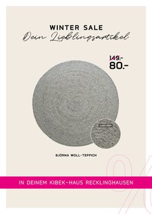 Wolle im Kibek Prospekt "WINTER SALE" mit 21 Seiten (Essen)