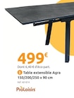 Promo Table extensible agra 150/200/250 x 90 cm à 499,00 € dans le catalogue Mr.Bricolage à Saint-Yrieix-la-Perche