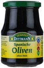 Spanische Oliven schwarz, ohne Stein von Feinkost Dittmann im aktuellen REWE Prospekt