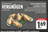 Grünschalmuscheln in halber Schale bei E center im Borken Prospekt für 1,69 €