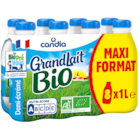 Lait U.H.T. GrandLait Bio "Maxi format" - CANDIA en promo chez Carrefour Market Valence à 11,44 €