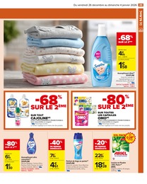 Prix et réduction Assouplissant dans le prospectus Carrefour Market en cours Offre Assouplissant dans le catalogue Carrefour Market du moment à la page 51
