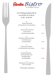 famila Nordost Prospekt für Stralsund mit 1 Seite famila Nordost Prospekt für Stralsund: "Aktuelle Angebote", 1 Seite, 04.08.2025 - 09.08.2025