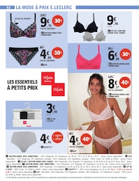 Offre Slip Femme dans le catalogue E.Leclerc du moment à la page 52