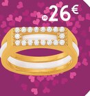 Bague en plaqué or en promo à 26,00 € chez E.Leclerc Bague en plaqué or dans le catalogue E.Leclerc