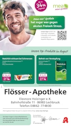 Apotheken Prospekt von mea - meine apotheke in Bernbeuren Aktueller mea - meine apotheke Apotheken Prospekt für Bernbeuren: Unsere August-Angebote mit 4} Seiten, 01.08.2026 - 31.08.2026