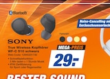 True Wireless Kopfhörer WF-C 510 schwarz Angebote von Sony bei expert Suhl für 29,00 €