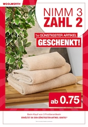 Woolworth Handtuch im Prospekt 