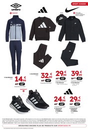 Prix et réduction Survêtement Femme dans le prospectus Sport 2000 en cours Offre Survêtement Femme dans le catalogue Sport 2000 du moment à la page 13