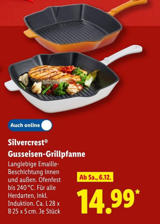 Gusseisen-Grillpfanne