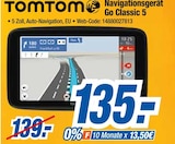 Navigationsgerät Go Classic 5 im Angebot bei expert in Fulda Navigationsgerät Go Classic 5 Angebote von TomTom bei expert Fulda für 135,00 €