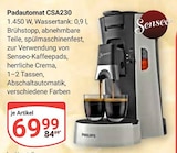 Padautomat CSA230 Angebote von Senseo bei GLOBUS Krefeld für 69,99 €