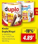 Duplo von Kinder für 4,89 € bei Lidl im Angebot Duplo von Kinder im aktuellen Lidl Prospekt