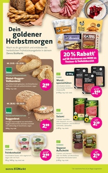 Wurst im Denns BioMarkt Prospekt "DENNS BIO" mit 16 Seiten (Mönchengladbach)