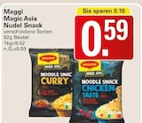 Magic Asia Nudel Snack Angebote von Maggi bei WEZ Löhne für 0,59 €