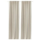 Aktuelles 2 Gardinenschals (abdunk.) mit Gardinenband/beige 145x300 cm Angebot bei IKEA in Stuttgart ab 59,99 €