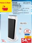 Keramik Heizlüfter mit Fernbedienung Angebote von Brandson bei Netto Marken-Discount Ansbach für 54,99 €