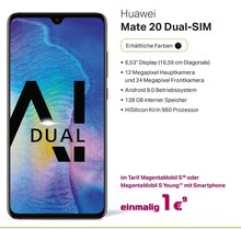 Mate 20 Dual-SIM bei A-Team Mobilfunk-Concept GmbH in Bergisch Gladbach Mate 20 Dual-SIM im Angebot bei A-Team Mobilfunk-Concept GmbH Bergisch Gladbach für 1,00 €