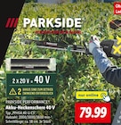 Akku-Heckenschere 40 V Angebote von PARKSIDE PERFORMANCE bei Lidl Oberursel für 79,99 €