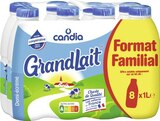 Lait demi écrémé Grandlait - CANDIA en promo chez Casino Supermarchés Issy-les-Moulineaux à 7,06 €