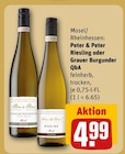 Aktuelles Riesling oder Grauer Burgunder QbA Angebot bei REWE in Düsseldorf ab 4,99 €