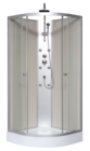 Cabine de douche hydromassante 85 x 85 cm "beige & silver" - Brico Dépôt à Tourcoing Cabine de douche hydromassante 85 x 85 cm "beige & silver" en promo chez Brico Dépôt Tourcoing à 229,00 €