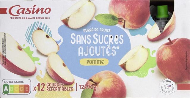 Purée de Fruits sans sucres ajoutés Pomme