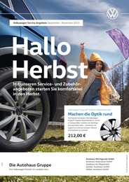 Volkswagen Prospekt für Thale: "Herbst in Sicht", 1 Seite, 01.09.2023 - 30.11.2023