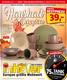 Möbel Inhofer Prospekt für München mit 12 Seiten Möbel Inhofer Prospekt für München: "Haushalt & Dekoration", 12 Seiten, 05.10.2022 - 22.10.2022