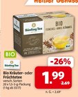 Bio Kräuter- oder Früchtetee im Angebot bei Markant Nordwest in Emden Bio Kräuter- oder Früchtetee Angebote von Bünting Tee bei Markant Nordwest Emden für 1,99 €