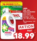 Voll- oder Colorwaschmittel von ARIEL im aktuellen Kaufland Prospekt für 18,99 €