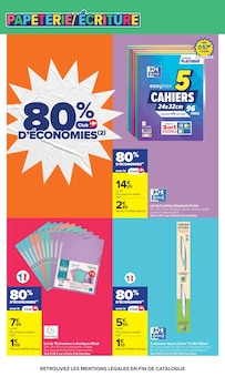 Promotion Couvre-Livre dans le prospectus Carrefour, valable du 24/08/2026 au 07/09/2026 Promo Couvre-Livre dans le catalogue Carrefour du moment à la page 66