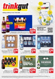 Trinkgut Supermarkt Prospekt der aktuellen Woche mit 6 Seiten, gültig von 12.10.2026 bis 17.10.2026, in Neunkirchen und Umgebung Aktueller Trinkgut Supermarkt Prospekt in Neunkirchen und Umgebung, "Aktuelle Angebote" mit 6 Seiten, 12.10.2026 - 17.10.2026