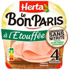 LE BON PARIS JAMBON À L’ÉTOUFFÉE CONSERVATION SANS NITRITE - HERTA en promo à 2,54 € chez Netto LE BON PARIS JAMBON À L’ÉTOUFFÉE CONSERVATION SANS NITRITE - HERTA dans le catalogue Netto