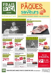 Catalogue Frais d'ici "Pâques aux saveurs d'ici" à Mont-de-Marsan et alentours, 2 pages, 20/03/2024 - 01/04/2024