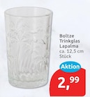 Trinkglas Lapalma von Boltze für 2,99 € bei budni im Angebot Trinkglas Lapalma von Boltze im aktuellen budni Prospekt