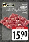 Zartes Gulasch Angebote von JUNGBULLEN-FLEISCH bei EDEKA Solingen für 15,90 €