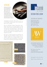 Teppichboden im interni by inhofer Prospekt "DESIGN FÜRS LEBEN" auf Seite 19