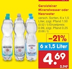 Mineralwasser oder Nearwater Angebote von Gerolsteiner bei Netto Marken-Discount Haltern am See für 4,69 €