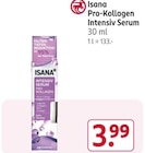 Pro-Kollagen Intensiv Serum von Isana für 3,99 € bei Rossmann im Angebot Pro-Kollagen Intensiv Serum von Isana im aktuellen Rossmann Prospekt