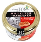 Rillettes Sardines Tomate - JACQUES GONIDEC en promo chez NaturéO Roubaix à 2,75 €