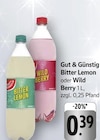 Bitter Lemon im Angebot bei EDEKA in Pirmasens Bitter Lemon Angebote von Gut & Günstig bei EDEKA Pirmasens für 0,39 €